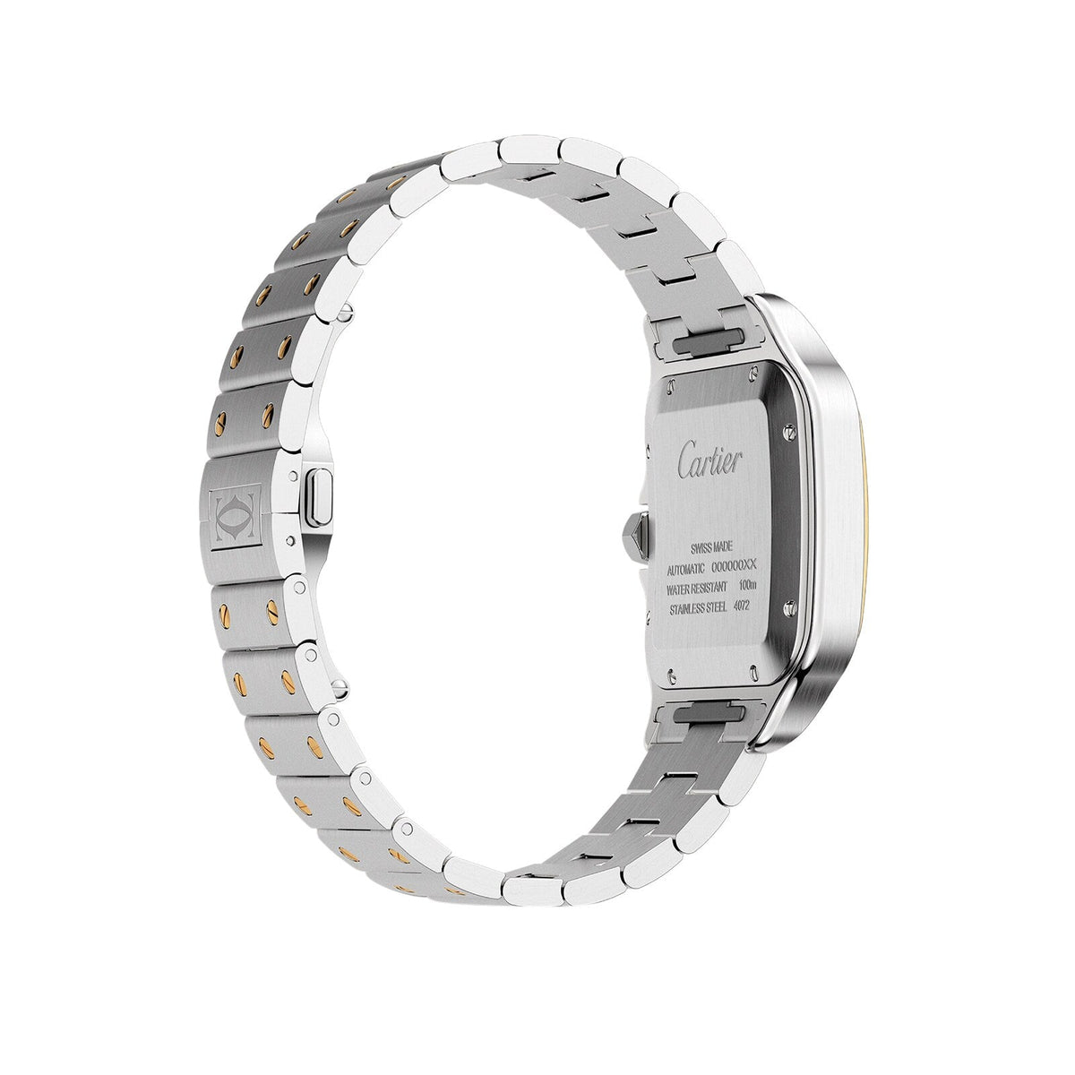 Santos de Cartier Large Model | 40mm, Two-Tone Steel & 18K Yellow Gold, Silver Dial