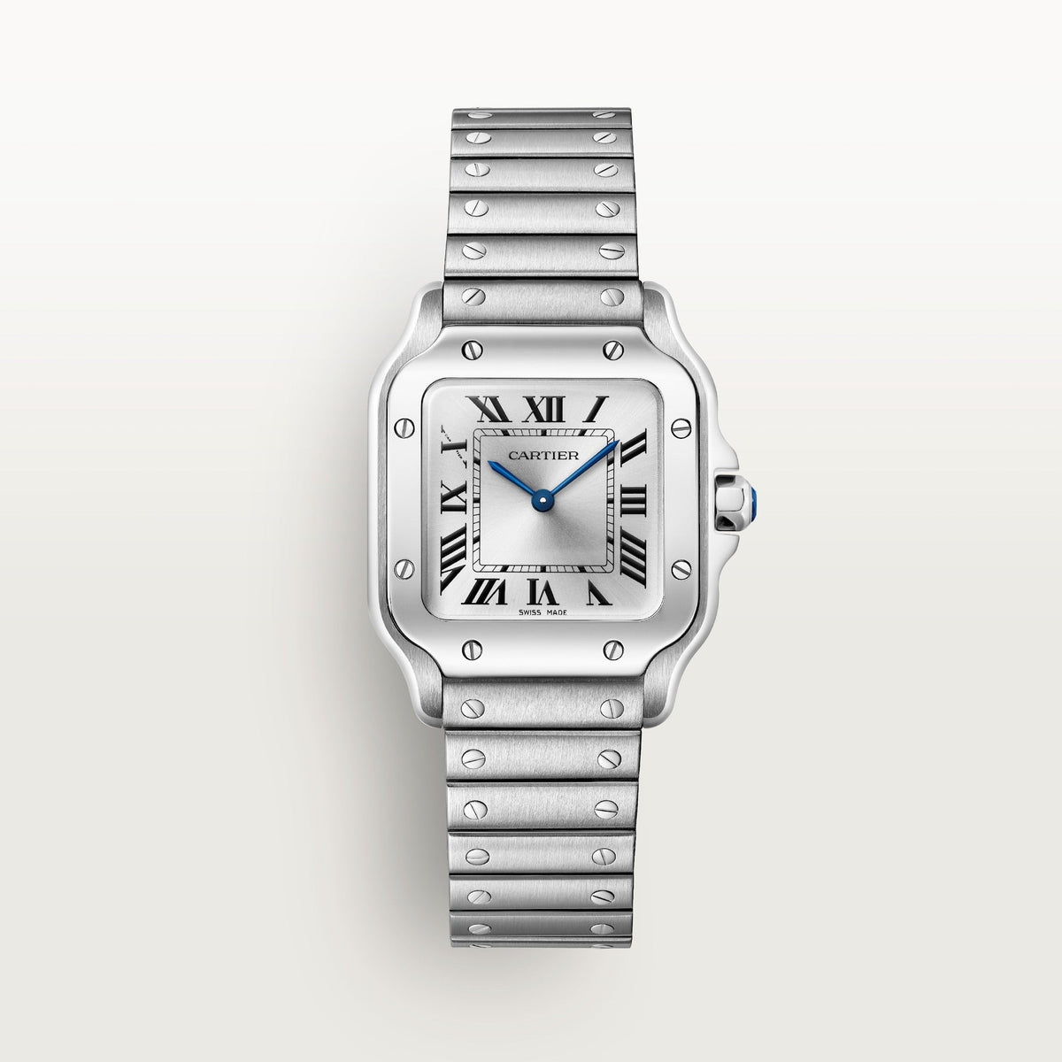 Santos De Cartier | 27mm, Steel, Silver Dial