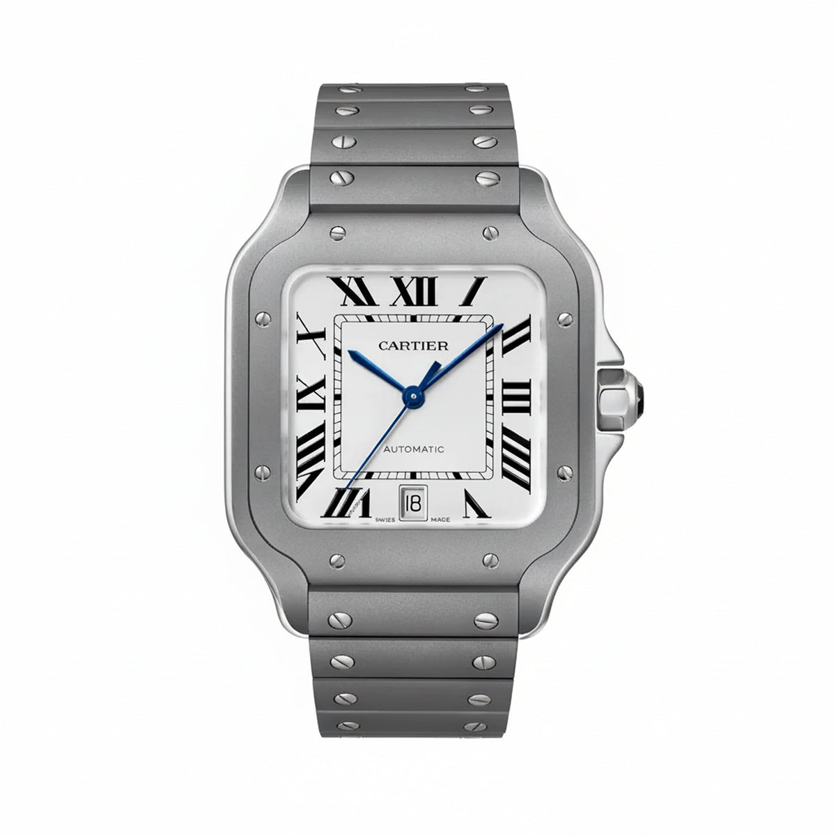 Santos De Cartier Large Model | Titanium, White Dial